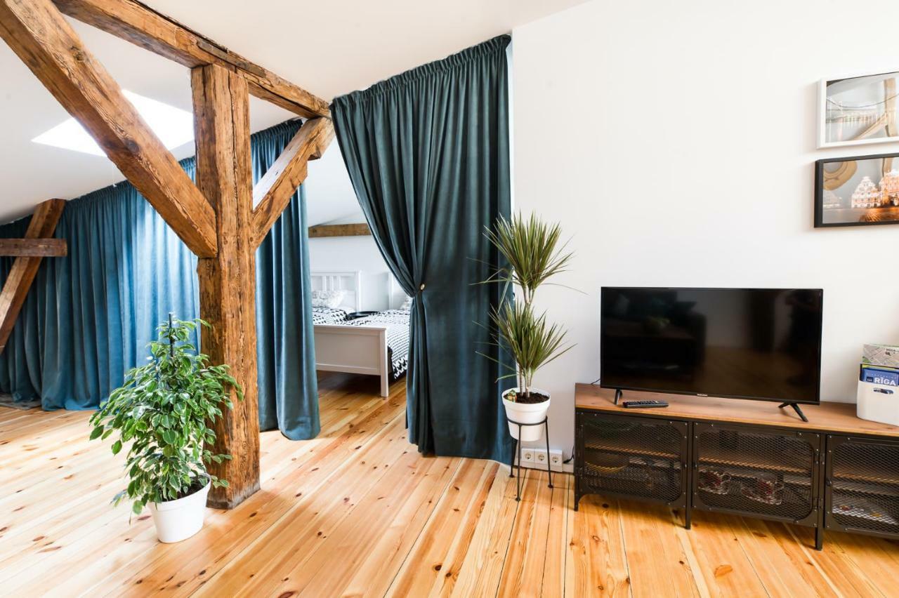 Cozy Studio Mansard Riga Old Town Aptartment, Ac Exterior foto